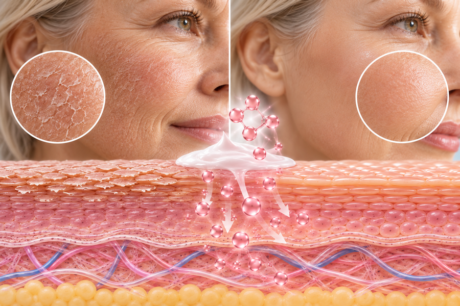 Vitamin B3 (niacinamide) Fixes Dry Skin