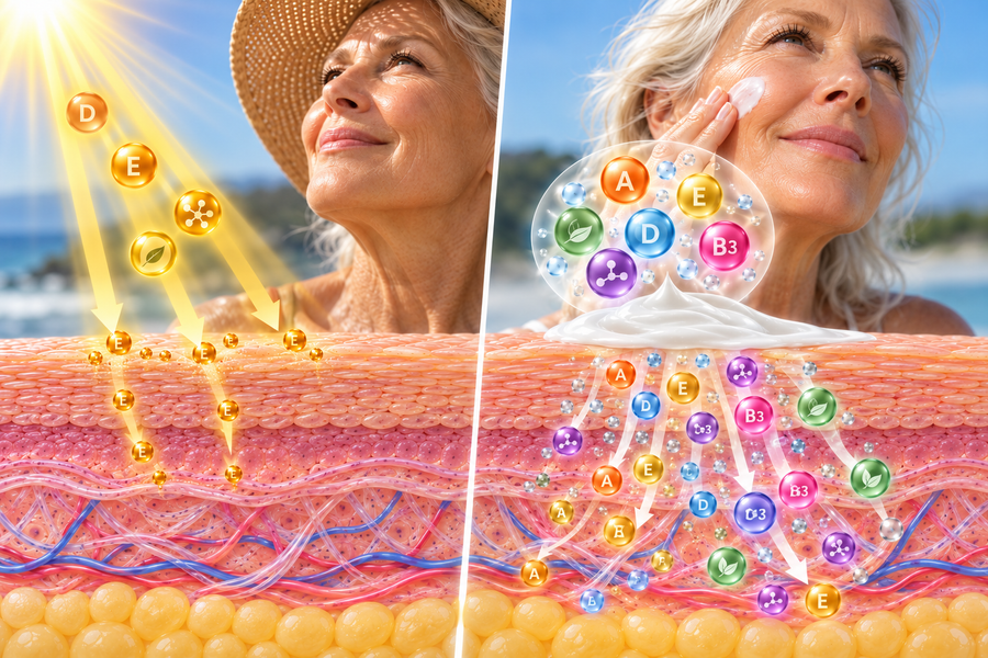 Antioxidant Absorption Via Topically Applied Creams